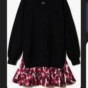 TWINSET logo girl knitted sweater dress dz 16